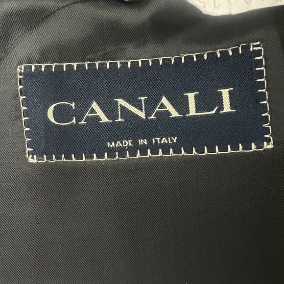 Canali‎ Super 120's Men Wool Suit Jacket Blazer Size 52R/ US 42R - Picture 11 of 16